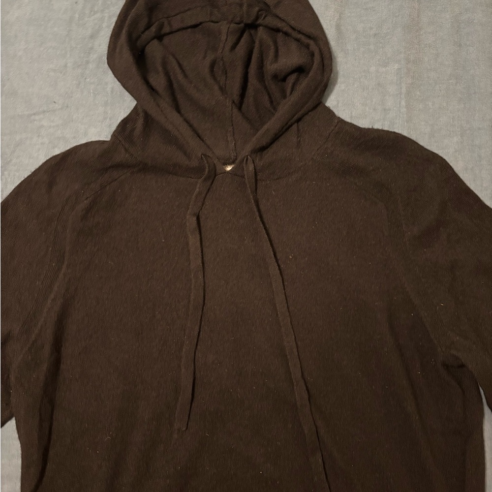 Black Merino Wool Hoodie, great warm and soft athletic hoodie